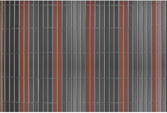 Mata PVC Regular na ogrodzenie 150 x 500 cm szaro-brązowa
