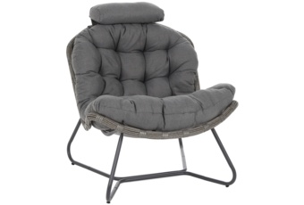 Meble ogrodowe technorattanowe Palermo Round Grey / Grey