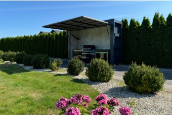 Kuchnia ogrodowa zamykana Island Dibond