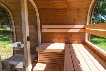 Sauna fińska zewnętrzna Leil® Saunas Dice Dual 4-osobowa