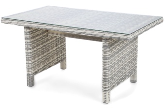 Narożnik technorattanowy lewy Alicante Light Grey / Grey Melange