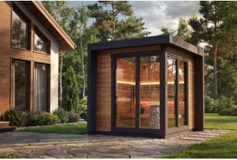 Sauna fińska zewnętrzna Leil® Saunas Patio S 4-osobowa