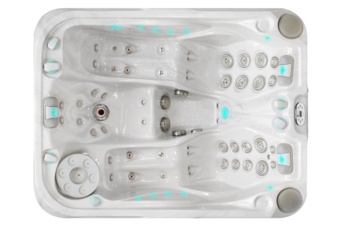 Wanna ogrodowa z hydromasażem Aquess Soulmate 3202 3-osobowa