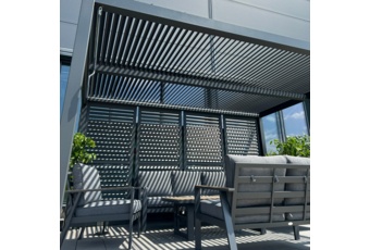 Zestaw mebli aluminiowych Turyn Dark Grey / Grey Melange