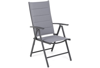 Meble ogrodowe aluminiowe Ibiza 150 cm Grey / Window Grey 6+1