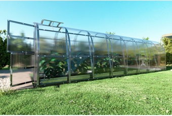 Szklarnia ogrodowa z poliwęglanu Terplant Comfort 2x8 m