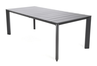 Stół ogrodowy aluminiowy rozkładany Marsala 215+65 cm Grey