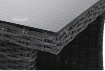 Narożny zestaw mebli ogrodowych Bergamo Grey / Grey Melange
