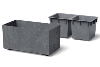 Donica ogrodowa Prosperplast Sierra Case Beton Effect Marengo 26 l