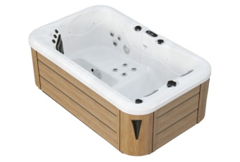 Wanna ogrodowa z hydromasażem Aquess Zenya 1201 3-osobowa Brown