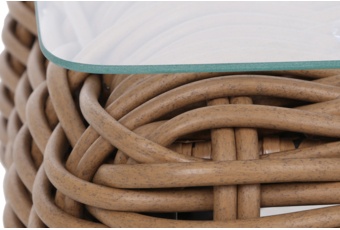 Meble ogrodowe technorattanowe Umbria Beige / Taupe Melange