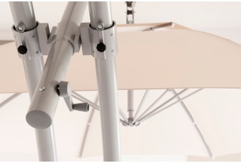 Parasol ogrodowy Litex Garden Ibiza 420 cm szary