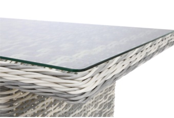 Narożnik technorattanowy lewy Alicante Light Grey / Grey Melange