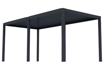 Pergola ogrodowa elektryczna Schatler Nova Lux Alu 8x4 m z oświetleniem LED