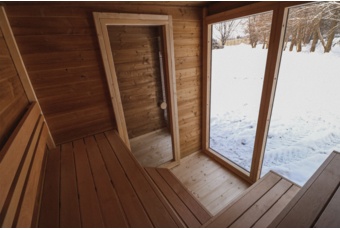 Sauna fińska zewnętrzna Leil® Saunas Patio M 5-osobowa