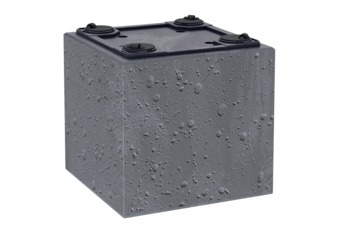 Donica ogrodowa Prosperplast Sierra Square Beton Effect Marengo 13 l