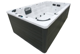 Basen ogrodowy z przeciwprądem i hydromasażem Hanscraft Thor 400 x 228 cm