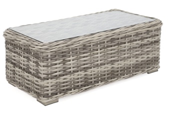 Meble ogrodowe technorattanowe Foggia Light Grey / Grey