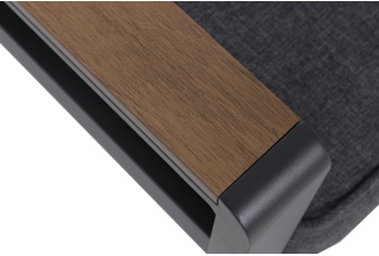 Zestaw mebli aluminiowych Turyn Dark Grey / Grey Melange