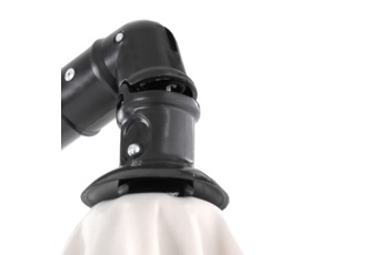 Parasol ogrodowy Malabo 300 cm Grey / Ecru z podstawą