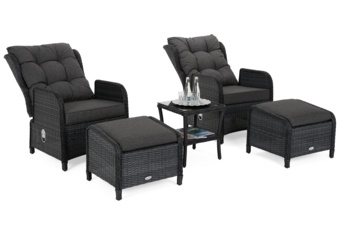 Meble ogrodowe technorattanowe Sofia Grey / Grey Melange