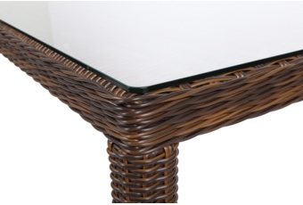 Meble ogrodowe technorattanowe Bristol 230 cm Brown / Brown Melange 8+1