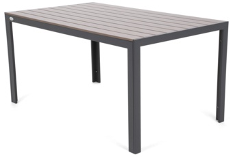 Meble ogrodowe aluminiowe Ibiza 150 cm Grey / Taupe 6+1