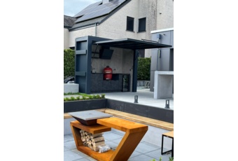 Kuchnia ogrodowa zamykana Island Dibond