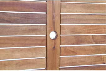 Stół ogrodowy drewniany Akacja Cross 140 cm