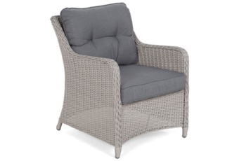 Narożny zestaw mebli ogrodowych lewy California White / Grey