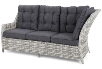 Narożnik technorattanowy lewy Alicante Light Grey / Grey Melange