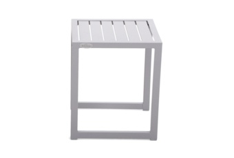 Zestaw krzeseł ogrodowych Casablanca Silver / Taupe ze stolikiem Cuba Silver