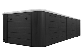 Basen ogrodowy z przeciwprądem i hydromasażem Aquess Wave 590 x 225 cm