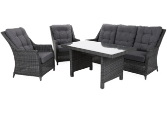 Meble ogrodowe technorattanowe Alicante Grey / Grey Melange