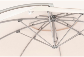 Parasol ogrodowy Litex Garden Ibiza 420 cm szary