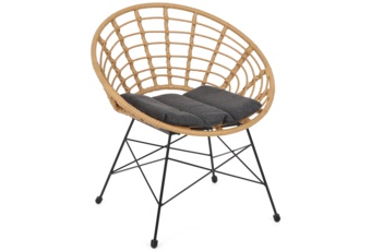 Meble balkonowe technorattanowe Zanzibar Beige / Grey