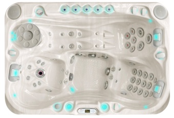Wanna ogrodowa z hydromasażem Aquess Sensation 6102 3-osobowa