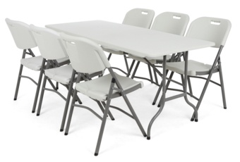 Zestaw mebli cateringowych 180 cm 6+1 