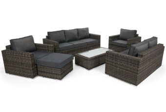 Meble ogrodowe technorattanowe Perugia Olive / Grey