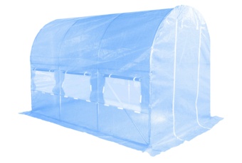 Tunel foliowy 200 x 300 cm (6 m²) stelaż + folia niebieska
