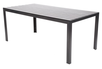 Meble ogrodowe aluminiowe Ibiza 185 cm Black / Black 8+1