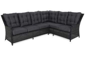 Narożnik technorattanowy prawy Alicante Grey / Grey Melange