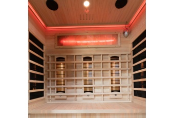 Sauna infrared Nordum Solea 3-osobowa WiFi brązowa