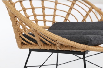 Meble balkonowe technorattanowe Zanzibar Beige / Grey