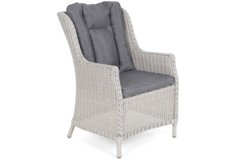 Meble ogrodowe technorattanowe Bristol Round Elegant 180 cm White / Grey 8+1