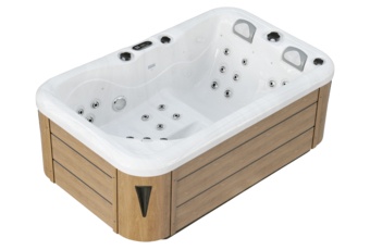 Wanna ogrodowa z hydromasażem Aquess Zenya 1201 3-osobowa Brown