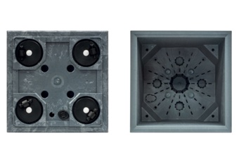 Donica ogrodowa Sierra Square Beton Effect Marengo 31 l