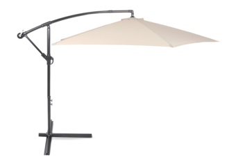 Parasol ogrodowy Malabo 300 cm Grey / Ecru z podstawą