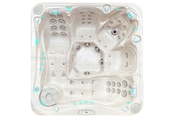 Wanna ogrodowa z hydromasażem Aquess Delight 5202 5-osobowa