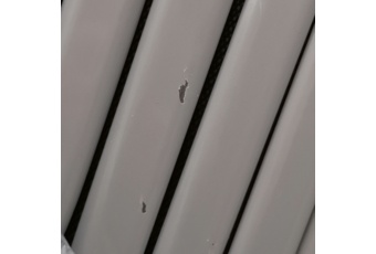 Meble ogrodowe metalowe Sevilla 150 cm Silver / Black 6+1 II. gatunek
